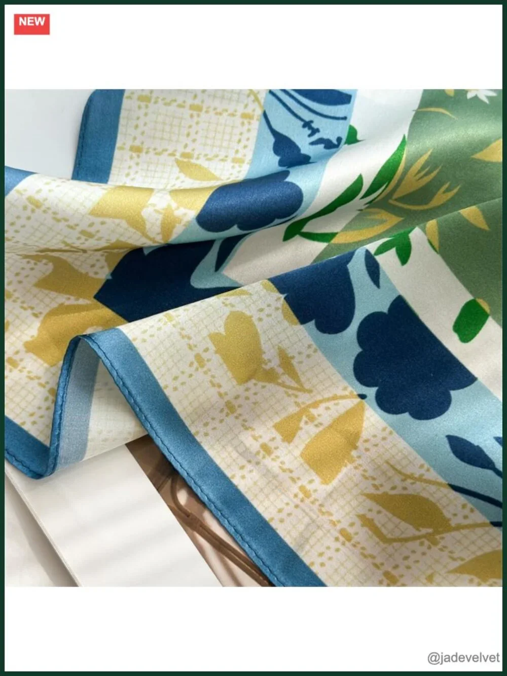 100% Pure Mulberry Silk Square Scarf 26x26 Neck Scarf Hair Bandana Gift